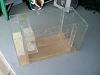 Acrylic sump/ drilled for external return pump and external skimmer