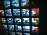 Aqua World stained glass ceilings.